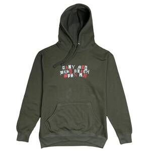 NEW POINT BLANK men's well wishers hoodie in olive